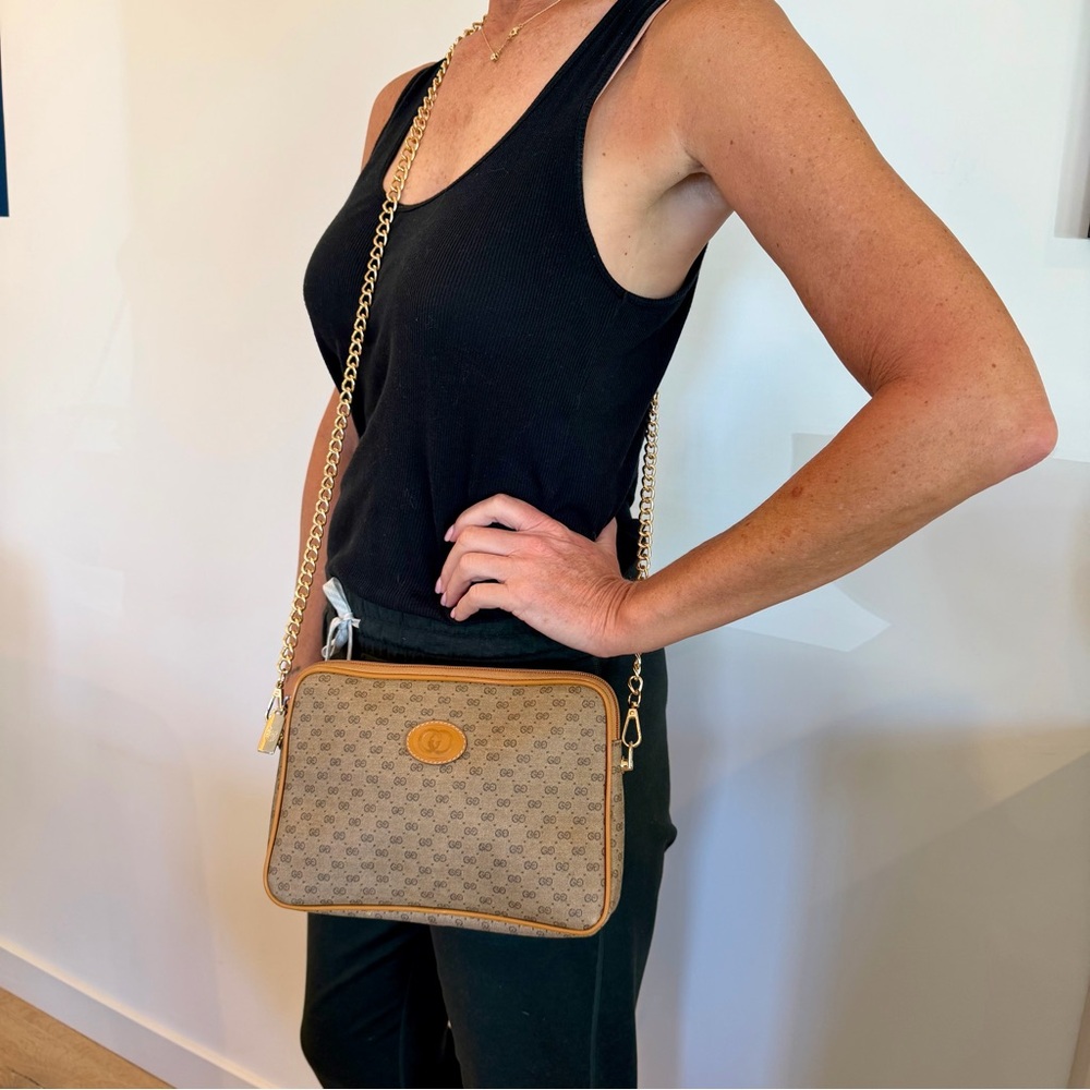Gucci Authentic Vintage Micro Monogram Crossbody … - image 7